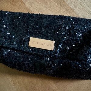 Victoria's Secret Black Sequin Evening Bag
